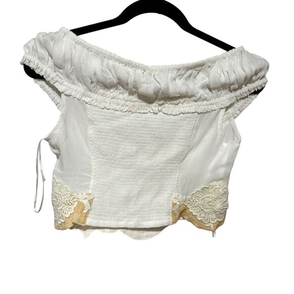 Revolve Free People Liana Lace Off The Shoulder Lace Top - Picture 6 of 8